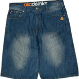 Akademiks Denim Shorts - 36W 12L Blue Cotton