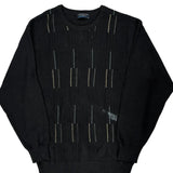 Ansett Striped Jumper - 2XL Black Acrylic