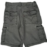 Levis Cargo Shorts - 30W 11L Grey Cotton