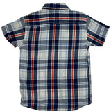 Age 6 Tommy Hilfiger Checked Short Sleeve Shirt - XS Blue Cotton