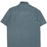 Wrangler Denim Shirt - Large Blue Cotton