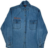 Mead Eye Care Wrangler Denim Shirt - Medium Blue Cotton