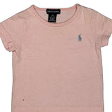 Age 6-12 Months Ralph Lauren T-Shirt - 4XS Pink Cotton