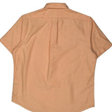 Polo By Ralph Lauren Short Sleeve Shirt - Large Orange Cotton
