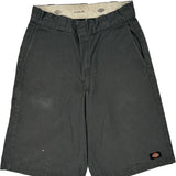 Dickies Shorts - 32W 12L Grey Cotton Blend