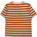 Guess Striped T-Shirt - Medium Orange Cotton