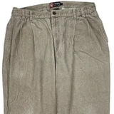 Chaps Ralph Lauren Cord Trousers - 35″ Waist Beige Cotton