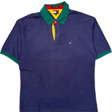Tommy Hilfiger Polo Shirt - XL Multicoloured Cotton