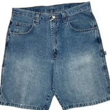 Wrangler Carpenter Shorts - 34W 10L Blue Cotton