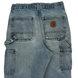 Carhartt Double Knee Carpenter Jeans - 27W 32L Light Wash Cotton