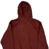 Carhartt Spellout Hoodie - 2XL Burgundy Cotton Blend