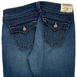 Made In Usa True Religion Skinny Jeans - 35W 30L Blue Cotton Blend