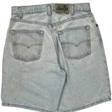 Levis Denim Shorts - 29W 10L Light Wash Cotton