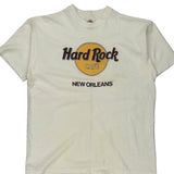 Hard Rock Cafe Single Stitch T-Shirt - XL White Cotton