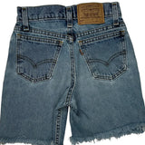 Age 8 Levis Cropped Denim Shorts - Smallw 9L Light Wash Cotton
