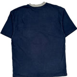 Swoosh Logo Nike Striped T-Shirt - XL Orange Cotton