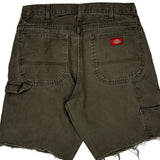 Dickies Carpenter Shorts - 32W 10L Grey Cotton