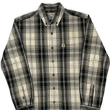 Carhartt Checked Flannel Shirt - Medium Black & White Cotton