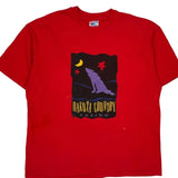 Made In USA Single Stitch Hanes Graphic T-Shirt - XL Red Cotton