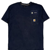Carhartt T-Shirt - Large Navy Cotton