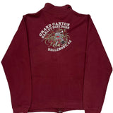 Grand Canyon Harley Davidson Zip Up - Large Burgundy Cotton
