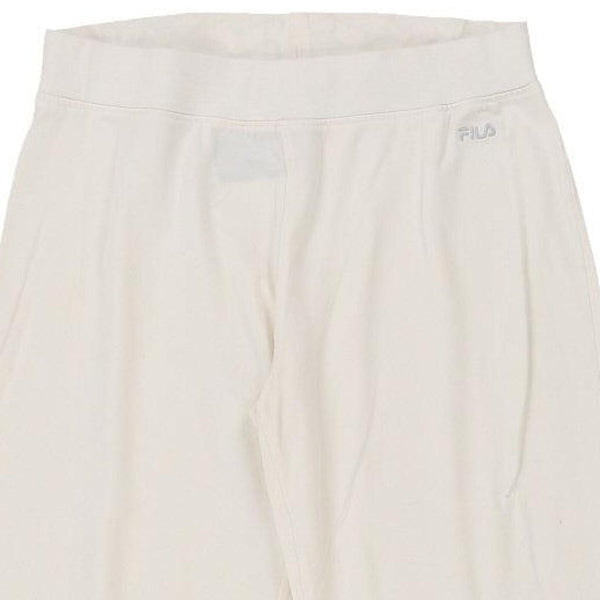 Fila Cropped Shorts - XS White Cotton