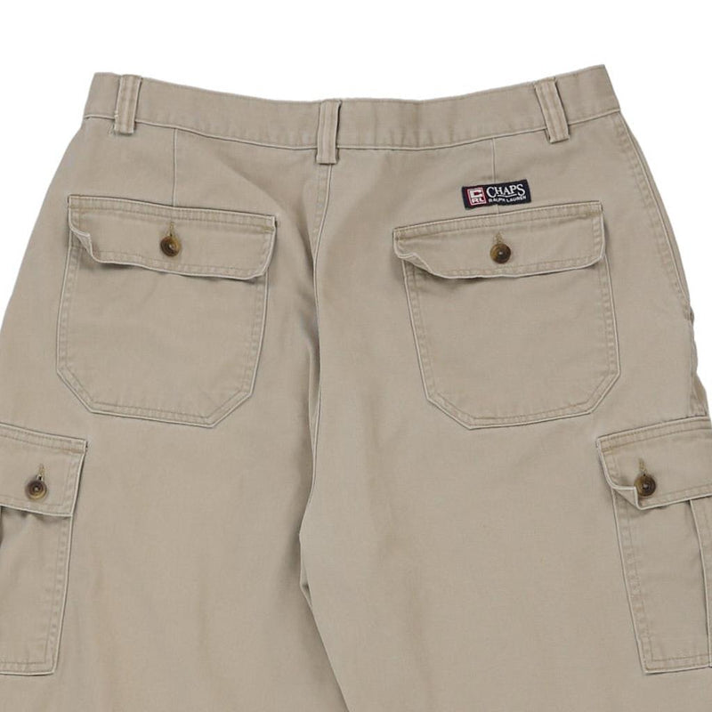 Chaps Ralph Lauren Cargo Shorts - 32W 10L Beige Cotton