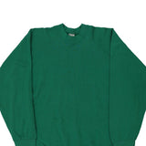 Fruit Of The Loom Sweatshirt - XL Green Cotton Blend
