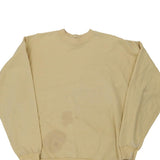 Hanes Sweatshirt - XL Yellow Cotton Blend