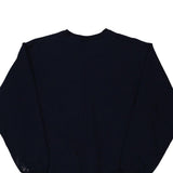 Fruit Of The Loom Sweatshirt - Large Navy Cotton Blend