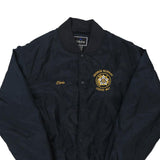 Vintage navy George Murray Lodge Holloway Varsity Jacket - mens large