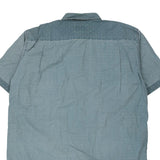 White Tab Levis Short Sleeve Shirt - XL Blue Cotton