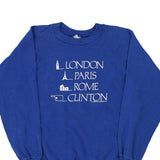 Unbranded Graphic Sweatshirt - Large Blue Cotton Blend