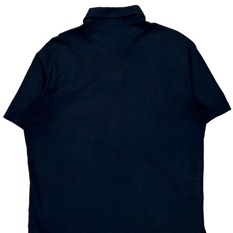 Armani Exchange Polo Shirt - Medium Navy Cotton