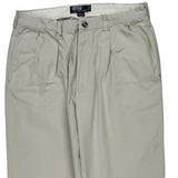 Polo By Ralph Lauren Trousers - 34W 30L Beige Cotton