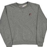 Fila Sweatshirt - XL Grey Cotton Blend