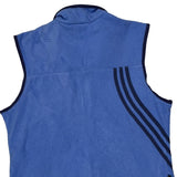 Adidas Fleece Vest - Large Blue Polyester