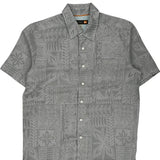 Waterman Collection Quiksilver Hawaiian Shirt - Small Grey Cotton