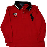 Age 4 Polo By Ralph Lauren Long Sleeve Polo Shirt - XS Red Cotton