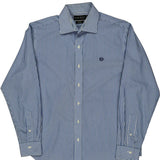 Ralph Lauren Striped Shirt - Large Blue Cotton