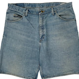 Wrangler Denim Shorts - 38W 9L Light Wash Cotton