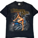 Cmj Single Stitch T-Shirt - Large Black Cotton