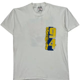 Class Of 94 Oneita College T-Shirt - Large Blue Cotton Blend