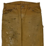 Dickies Carpenter Trousers - 34W 31L Brown Cotton
