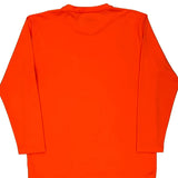 Dickies Long Sleeve T-Shirt - Large Orange Polyester