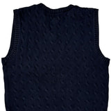Age 10-12 Polo By Ralph Lauren Sweater Vest - Medium Navy Cotton
