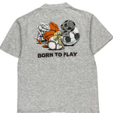 Born To Play Life Forms Single Stitch T-Shirt - XL Grey Cotton