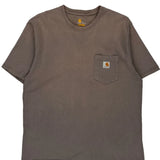 Carhartt T-Shirt - Large Brown Cotton
