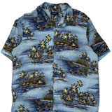 Croft & Barrow Hawaiian Shirt - Large Blue Cotton