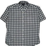 Tommy Hilfiger Checked Short Sleeve Shirt - 2XL Black & White Cotton
